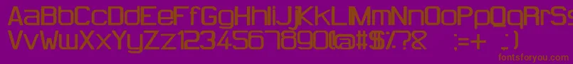 HugFemmesBold Font – Brown Fonts on Purple Background