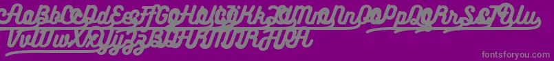 Bukhariscriptalternates Font – Gray Fonts on Purple Background