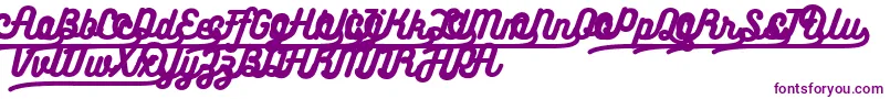 Fonte Bukhariscriptalternates – fontes roxas em um fundo branco
