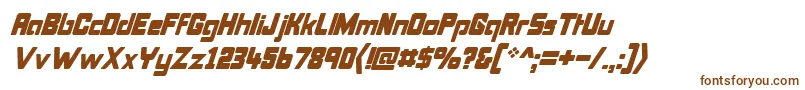 Bonkit-fontti – ruskeat fontit valkoisella taustalla