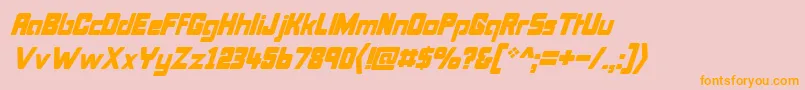 Bonkit Font – Orange Fonts on Pink Background