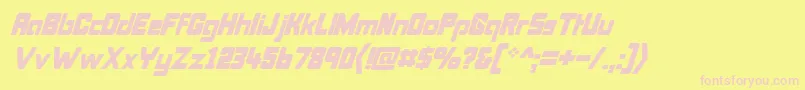 Bonkit Font – Pink Fonts on Yellow Background