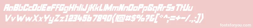 Bonkit Font – White Fonts on Pink Background