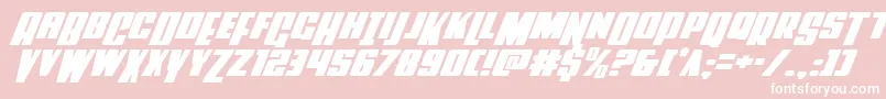 Powerlordital Font – White Fonts on Pink Background