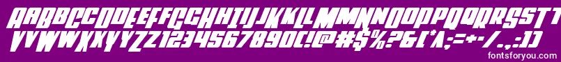 Powerlordital Font – White Fonts on Purple Background