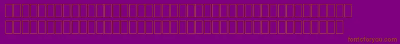 フォントWpMatha – 紫色の背景に茶色のフォント
