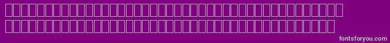 フォントWpMatha – 紫の背景に緑のフォント