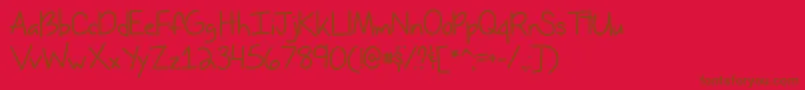 MissIssippiOtf Font – Brown Fonts on Red Background