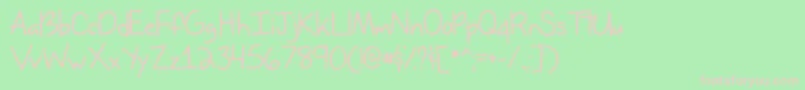 MissIssippiOtf Font – Pink Fonts on Green Background