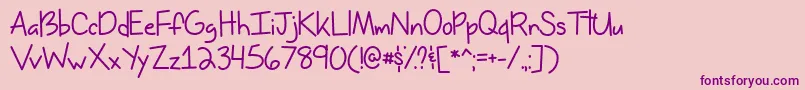 MissIssippiOtf Font – Purple Fonts on Pink Background