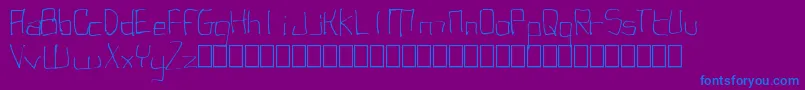 fuente UgglyMonospaced – Fuentes Azules Sobre Fondo Morado