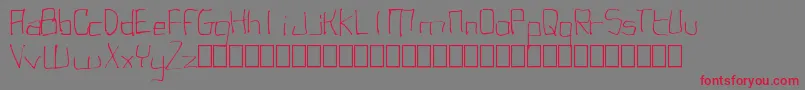 fuente UgglyMonospaced – Fuentes Rojas Sobre Fondo Gris