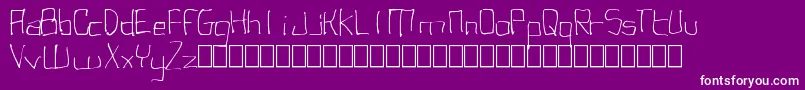 fuente UgglyMonospaced – Fuentes Blancas Sobre Fondo Morado