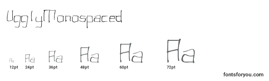 UgglyMonospaced Font Sizes