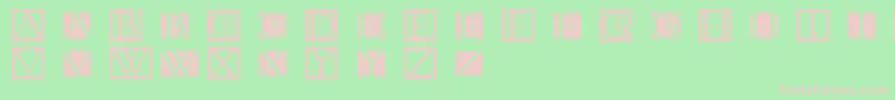 Tornielloinitials Font – Pink Fonts on Green Background