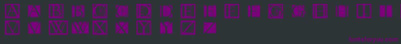 Tornielloinitials Font – Purple Fonts on Black Background