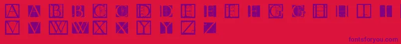 More about Tornielloinitials Font Tornielloinitials Font – Purple Fonts on Red Background