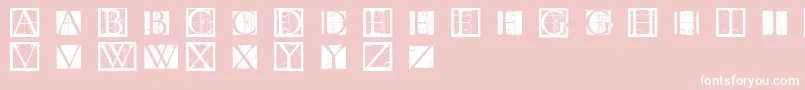 Tornielloinitials Font – White Fonts on Pink Background