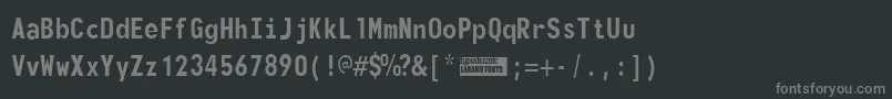 Шрифт Monofont – серые шрифты на чёрном фоне