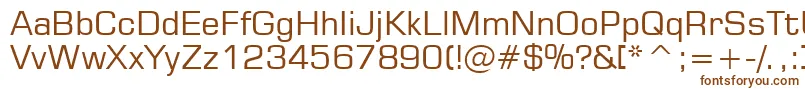 フォントTt0246m – 白い背景に茶色のフォント