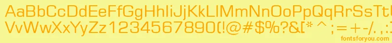 Tt0246m Font – Orange Fonts on Yellow Background