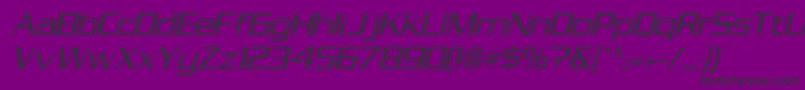 SerpentinesansicgLightoblique-fontti – mustat fontit violetilla taustalla