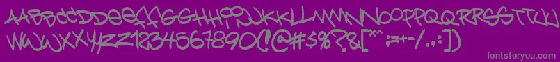Bring Font – Gray Fonts on Purple Background