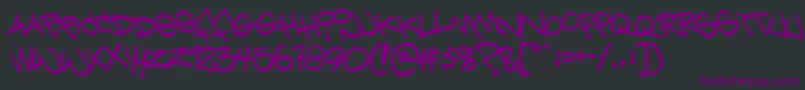 Bring Font – Purple Fonts on Black Background