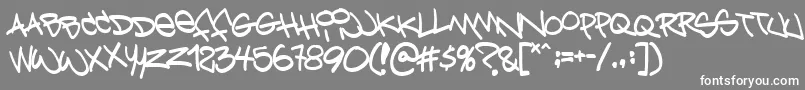Bring Font – White Fonts on Gray Background