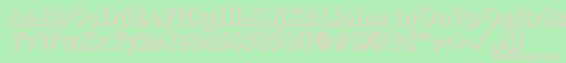 CasadshadowHeavyRegular Font – Pink Fonts on Green Background