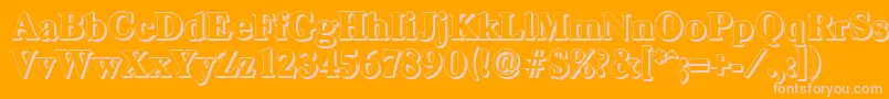 Más sobre la fuente CasadshadowHeavyRegular fuente CasadshadowHeavyRegular – Fuentes Rosadas Sobre Fondo Naranja