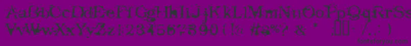 Goodbye Font – Black Fonts on Purple Background