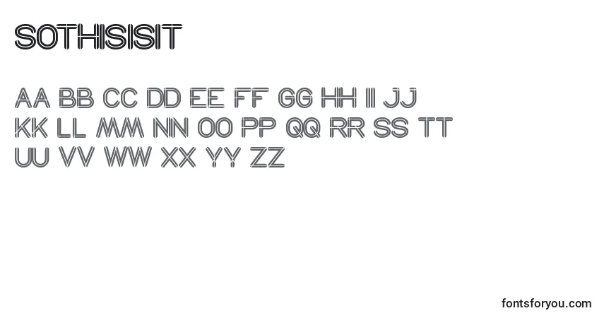 Schriftart SoThisIsIt – Alphabet, Zahlen, spezielle Symbole