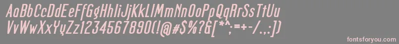 fuente MagerFatItalic – Fuentes Rosadas Sobre Fondo Gris