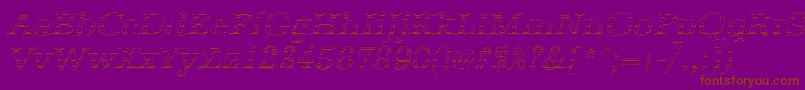 fuente AntiquagoItalic – Fuentes Marrones Sobre Fondo Morado