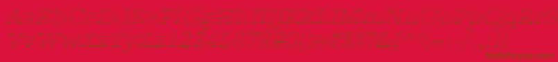 AntiquagoItalic Font – Brown Fonts on Red Background