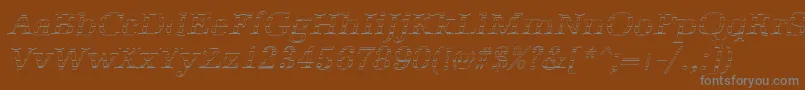 fuente AntiquagoItalic – Fuentes Grises Sobre Fondo Marrón