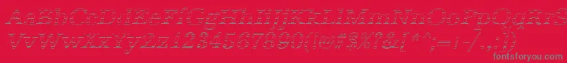 fuente AntiquagoItalic – Fuentes Grises Sobre Fondo Rojo