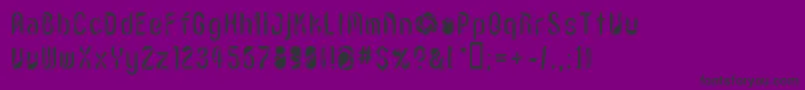 Lvdcr Font – Black Fonts on Purple Background