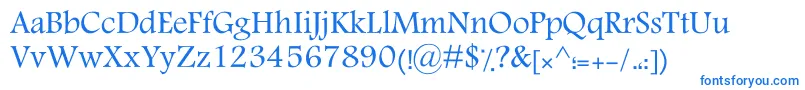 KTraffic Font – Blue Fonts on White Background