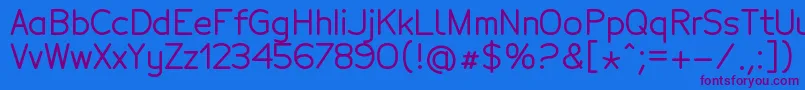 TecnicoBold Font – Purple Fonts on Blue Background