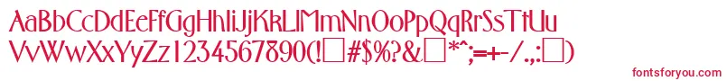 FlorentineBold Font – Red Fonts on White Background