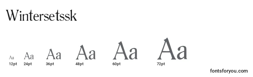 Wintersetssk Font Sizes