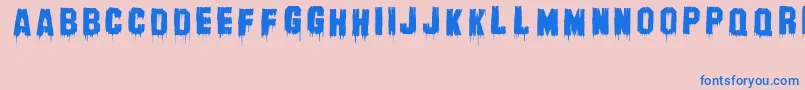 BanhartVer004Erc2008 Font – Blue Fonts on Pink Background