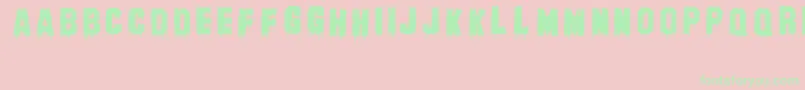 BanhartVer004Erc2008 Font – Green Fonts on Pink Background