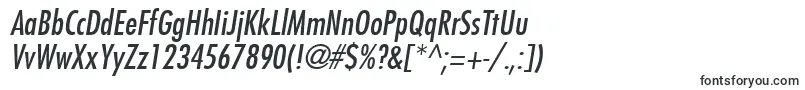 FuturaLtCondensedMediumOblique Font – Barcode Fonts