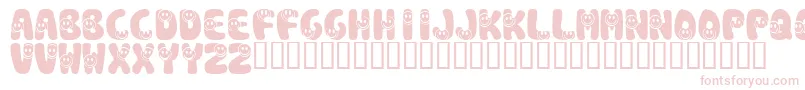 KrSmile Font – Pink Fonts on White Background