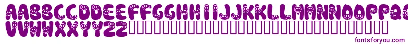 KrSmile Font – Purple Fonts on White Background