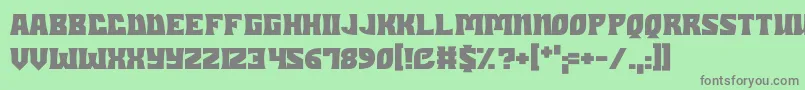 Police Dungeons – polices grises sur fond vert