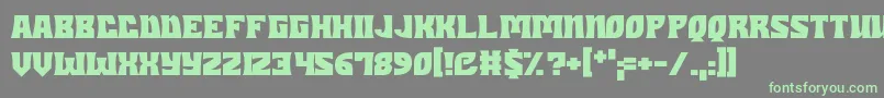 Dungeons Font – Green Fonts on Gray Background